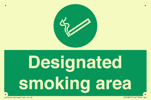 Designated smoking area